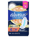 ALWAYS PADS #25551 ULTRA THIN OVERNIGH 26CT SIZE 4 (SKU #81000)