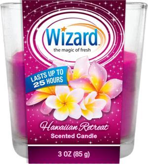 WIZARD SCENTED CANDLE 3oz/HAWAIIAN. (SKU #80436)
