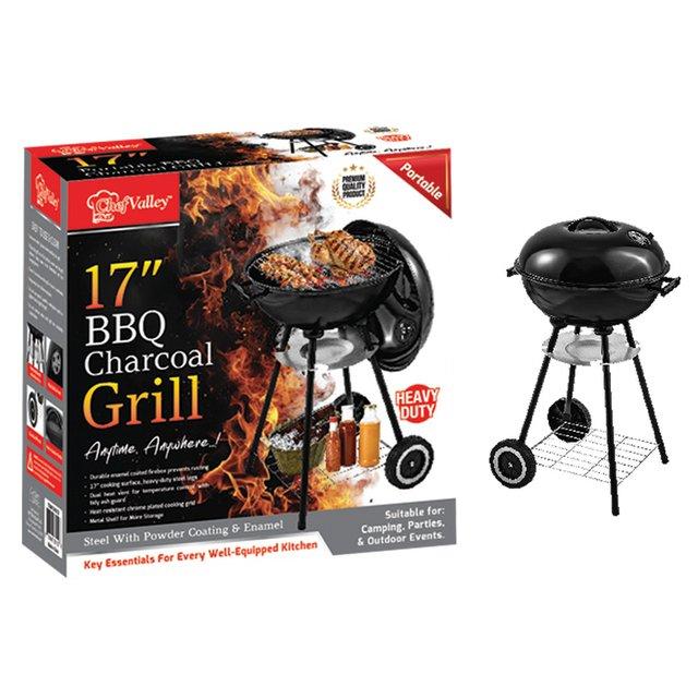 17" CHARCOAL BBQ GRILL ROUND #CH83152 (SKU #66001)