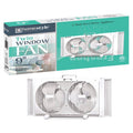 9" TWIN WINDOW FAN CH90990 (SKU #66008)
