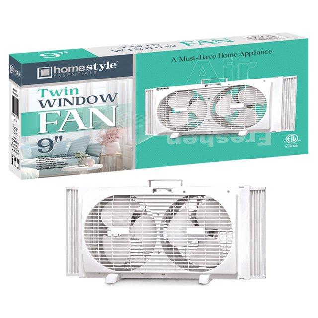 9" TWIN WINDOW FAN CH90990 (SKU #66008)