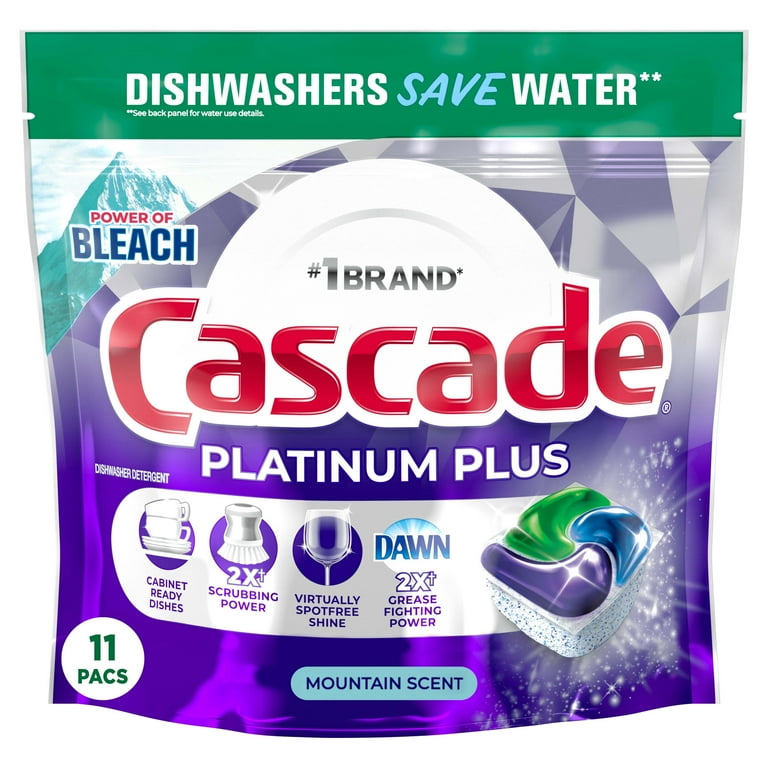 CASCADE DISHWASHER PODS MOUNTAIN FRESH SCENT 11CT (SKU #50011)
