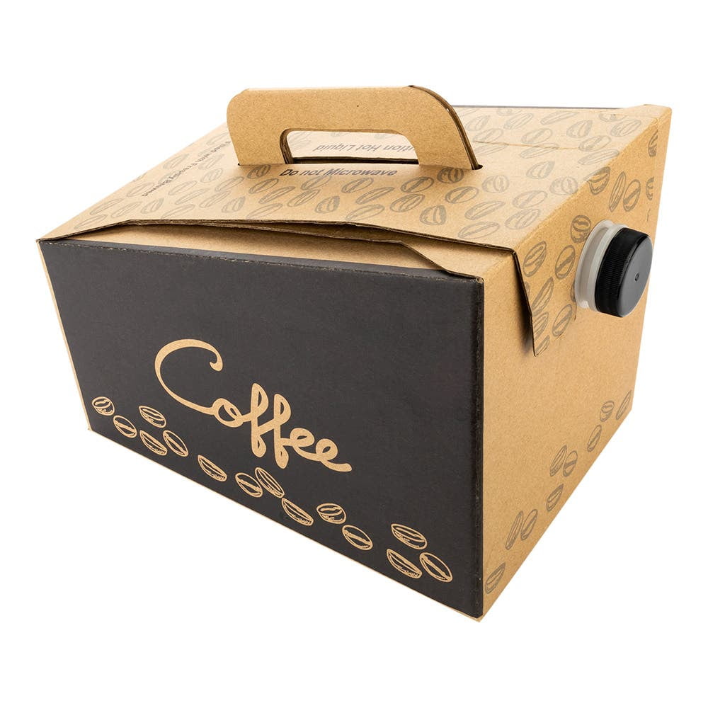 #7175N/653340 CARAFE COFFEE 96OZ KRAFT PRINT 25CT (SKU #70021)