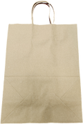 10X5X13 KRAFT HANDLE PAPER BAG (250CT) (SBHP)(SKU #60243)