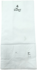 4LB WHITE DURO PAPER BAG 500CT (SKU #60281)