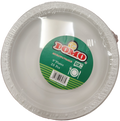 DOMO WHITE PLASTIC PLATES 9" 25CT (SKU #60327)
