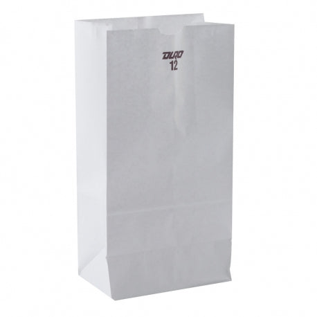 12LB WHITE DURO PAPER BAG 500CT (SKU #60386)