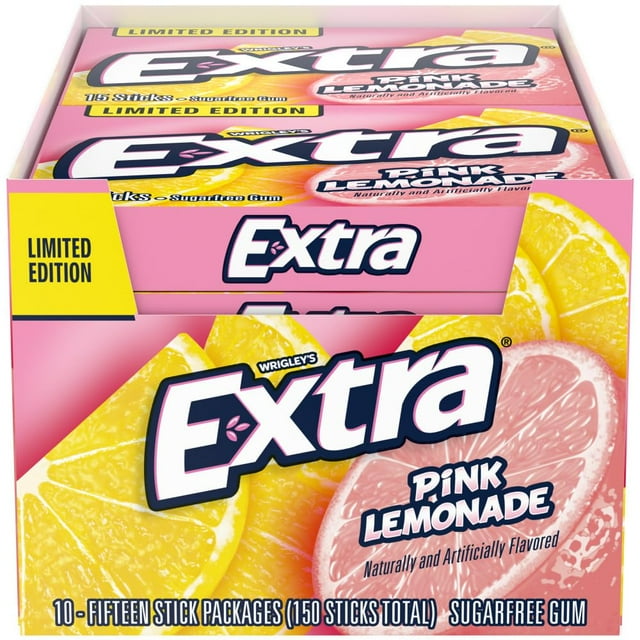 WRIGLEY EXTRA 15 STICK PINK LEMONADE (SKU #13064)