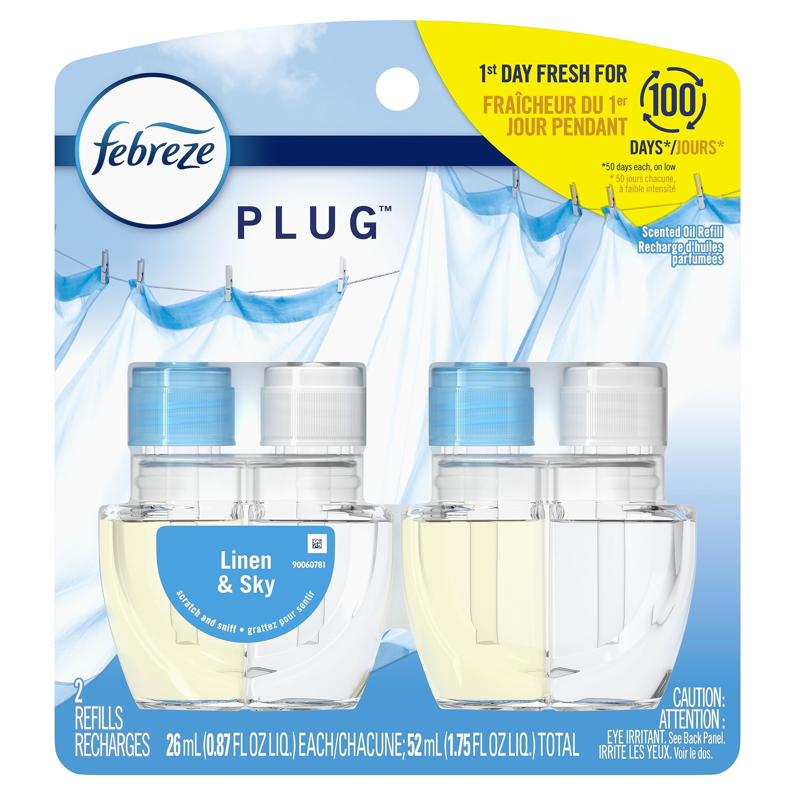 FEBREZE OIL REFILL LINEN & SKY 2PK (SKU #11715)