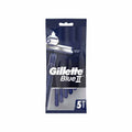 GILLETTE BLUE II 5CT CHROMIUM COATING (SKU #13509)