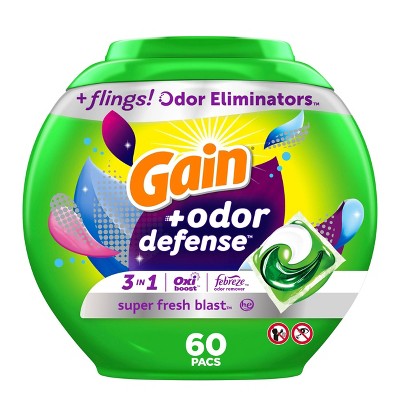 GAIN FLINGS SUPER FRESH  HE-3 in 1/42ct. (SKU #80449)