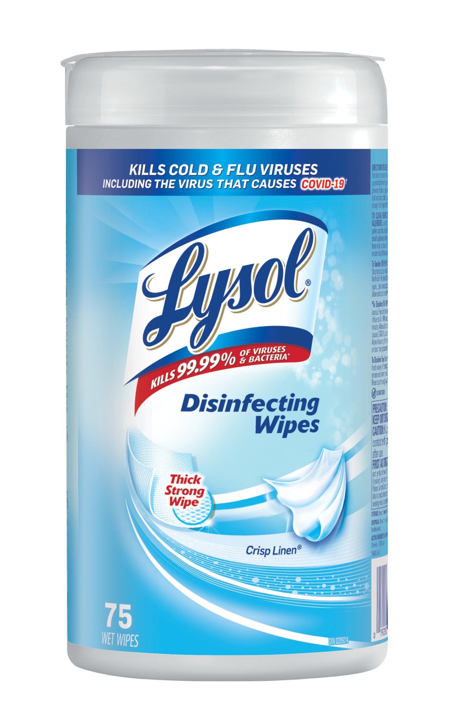 LYSOL WIPES-75ct CRISP LINEN (SKU #62403)