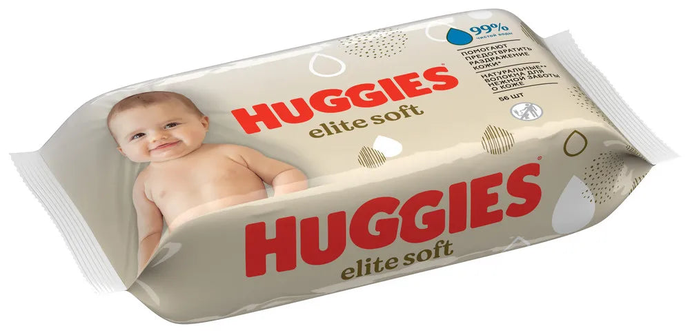HUGGIES WIPES ELITE SOFT/56ct. (SKU #80401)