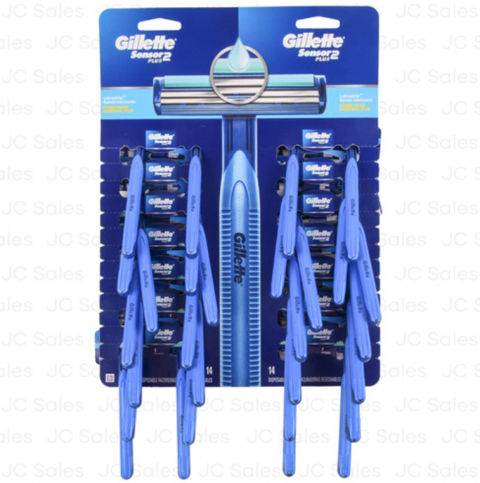 GILLETTE SENSOR 2 PLUS 28CT BOARD DISPLAY (SKU #10605)