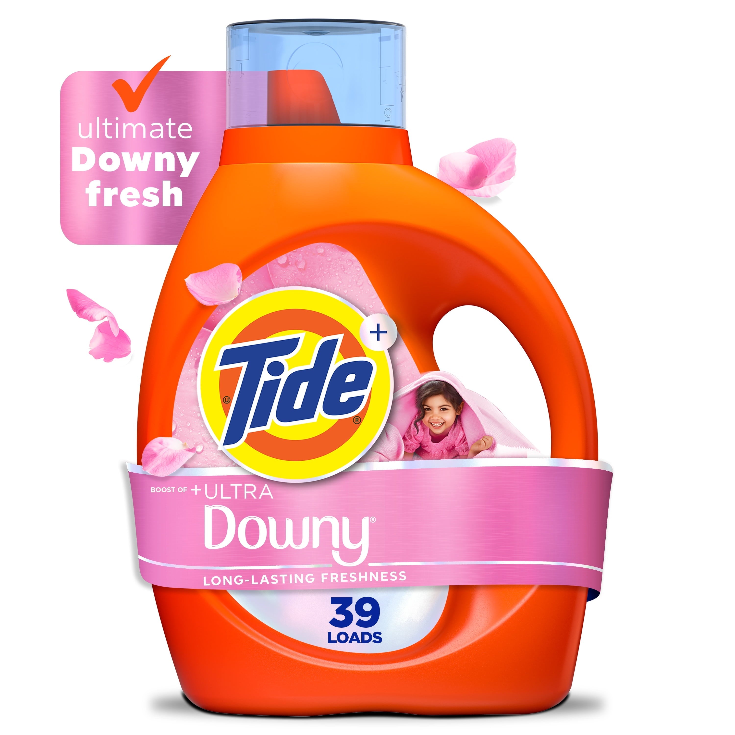 TIDE LIQ DETERGENT 55oz PLUS BOOST ULT DOWNY (SKU #10802)