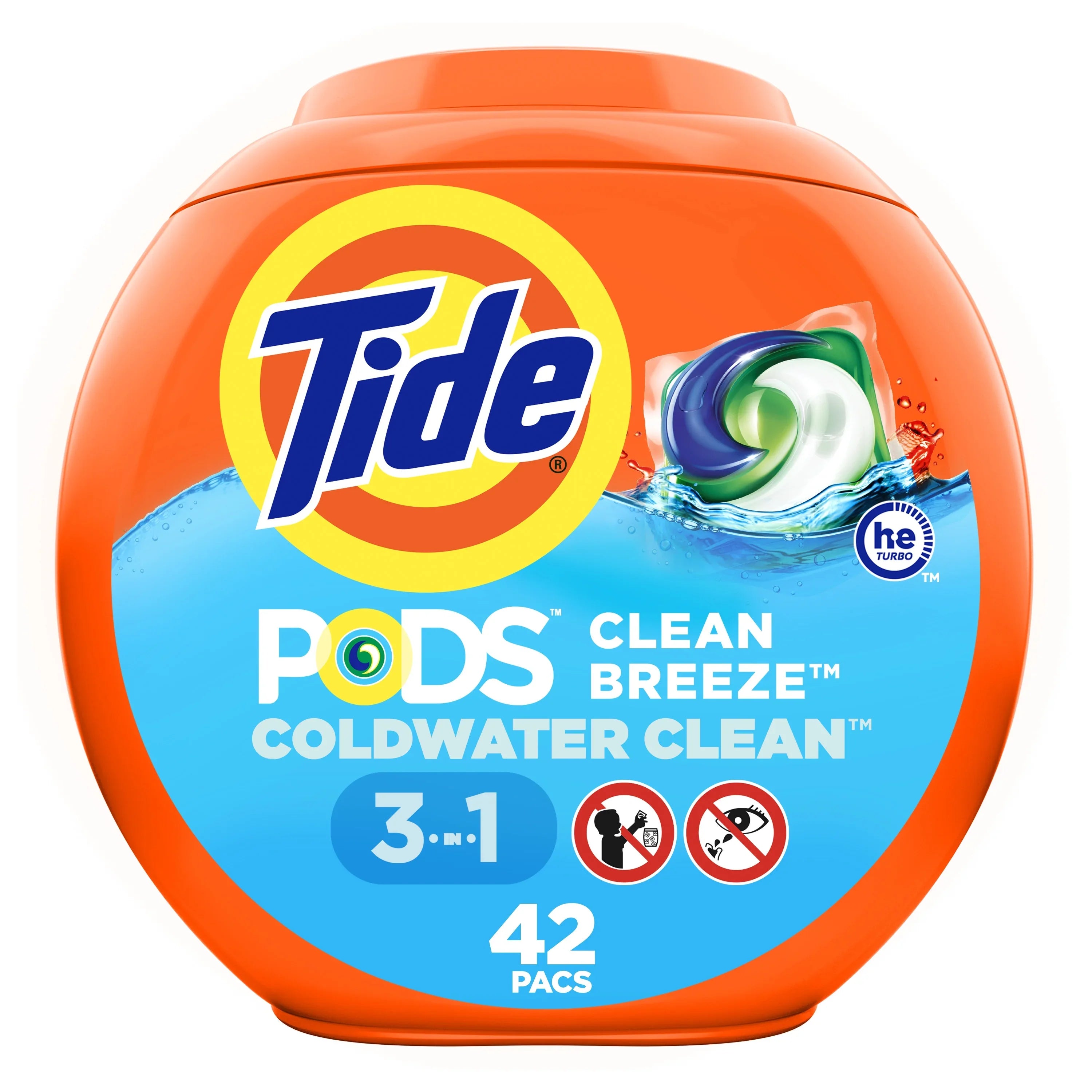 TIDE LAUNDRY PODS 42CT/CLEAN BREEZE (SKU #80242)