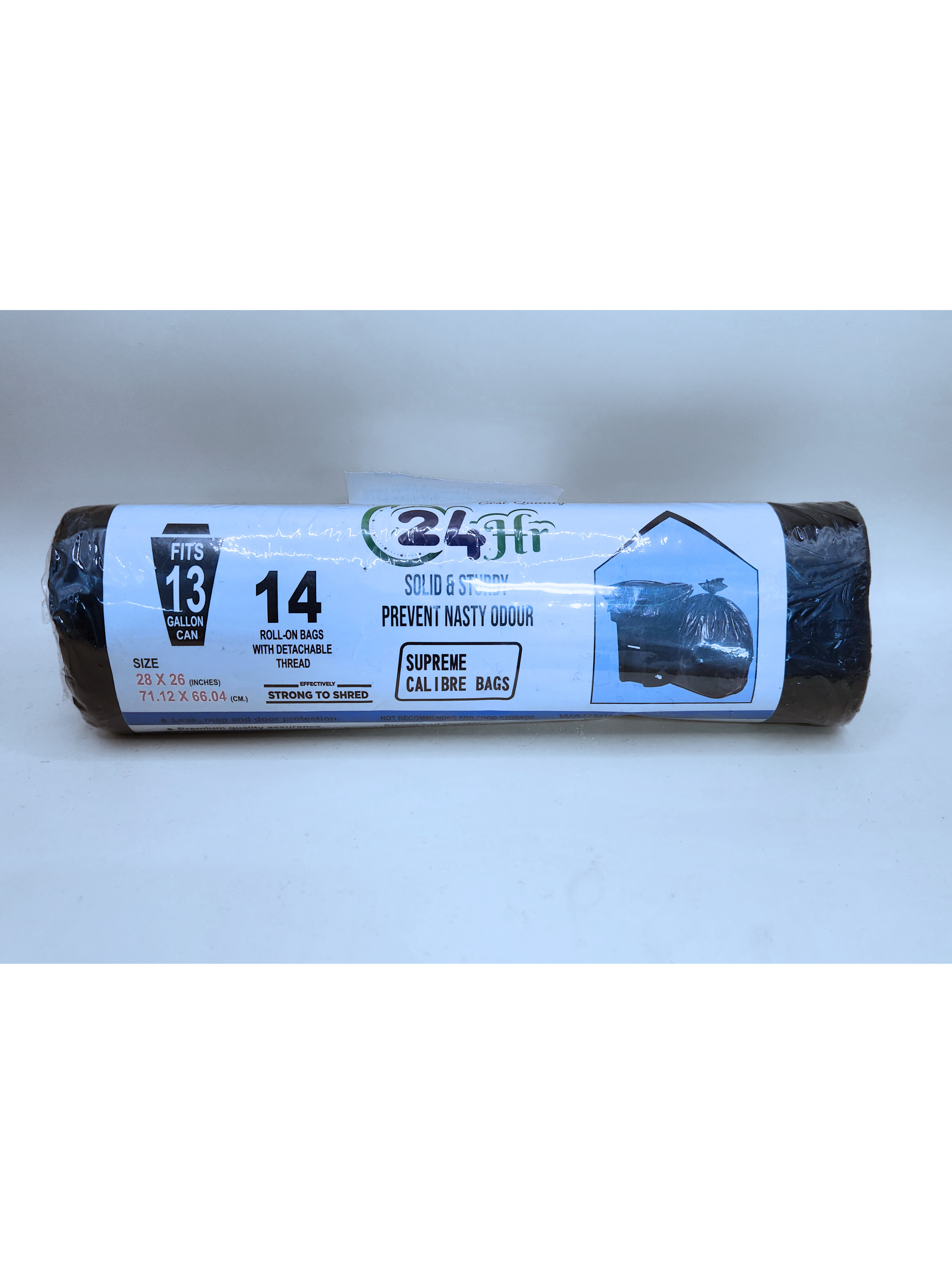 24HR CLEAN CITY GRABAGE BAG 13 GAL 12 CT (SKU #50036)