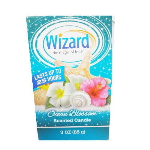 WIZARD SCENTED CANDLE 3oz/OCEAN BLOSSOM (SKU #61011)