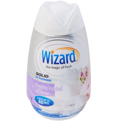 WIZARD SOLID AJUSTABLE AIR FRESHENER 7.8oz/LINEN (SKU #80430)