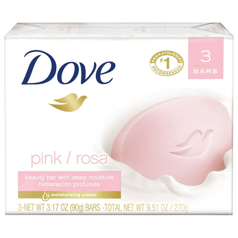 DOVE BAR SOAP PINK 3.17oz-3pk (SKU #63005)