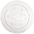 #306 6.25" CLEAR PLASTIC PLATE (20/12PC) (SKU #:60471)