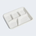 5 COMP BAGASSE SCHOOL LUNCH TRAY (200ct) (SKU #70904)