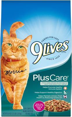 9 LIVES 3.15LB PLUS CARE DRY CAT FOOD (SKU #85640)