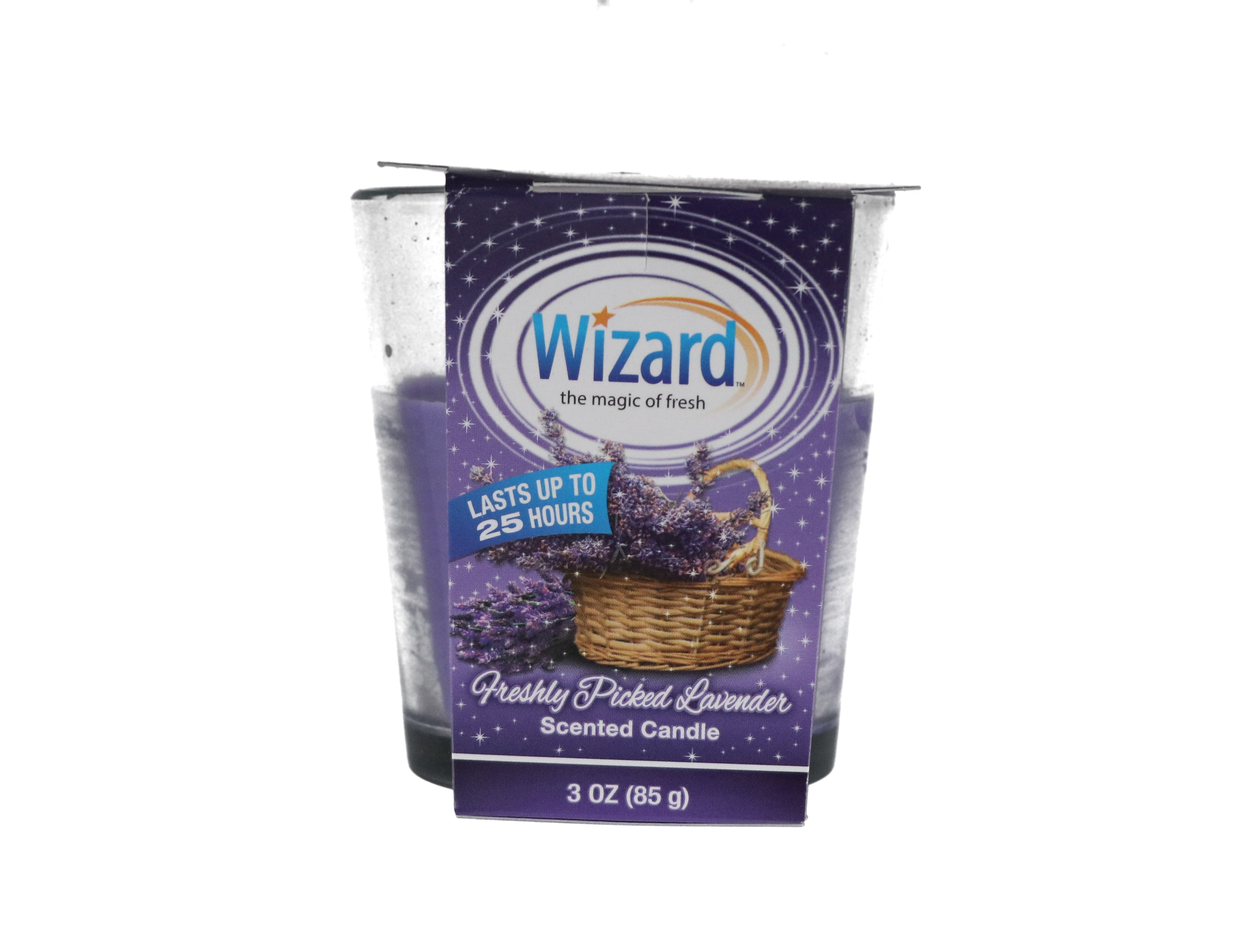 WIZARD SCENTED CANDLE 3oz/LAVENDER. (SKU #80439)