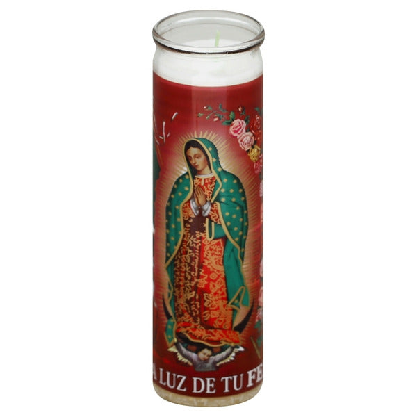 VELADORA MEX CANDLE WHT VIRGEN DE GUADALUPE (SKU #13773)