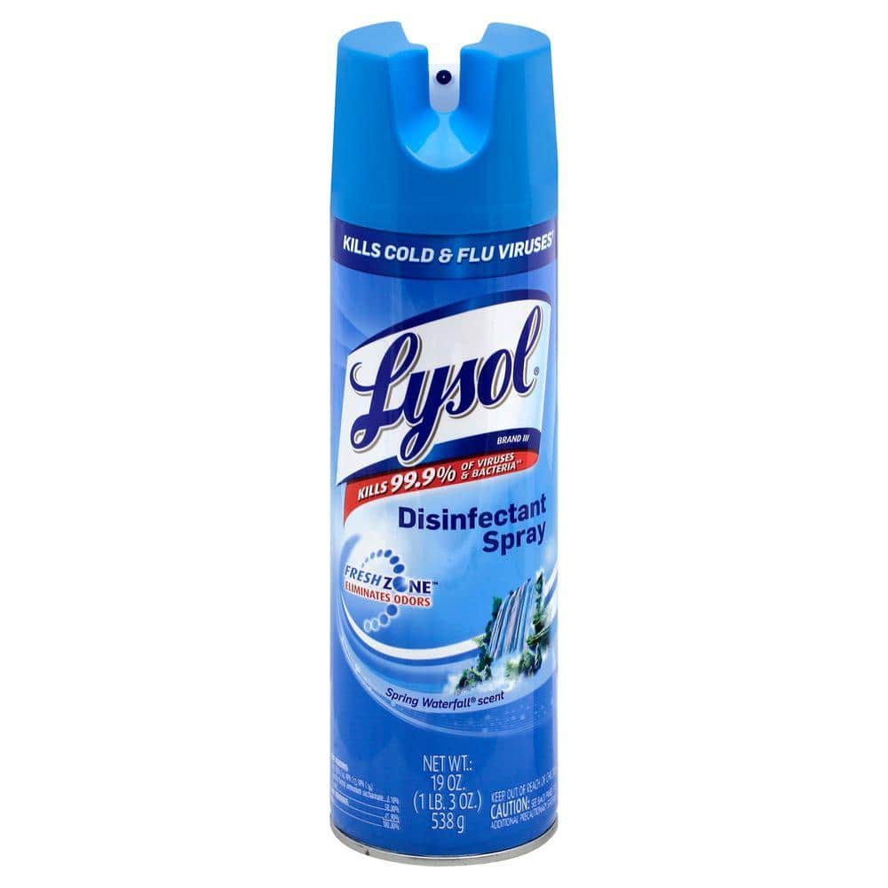 LYSOL DISINFECTANT SPRAY-19oz/SPRING WATERFAL (SKU #12913)