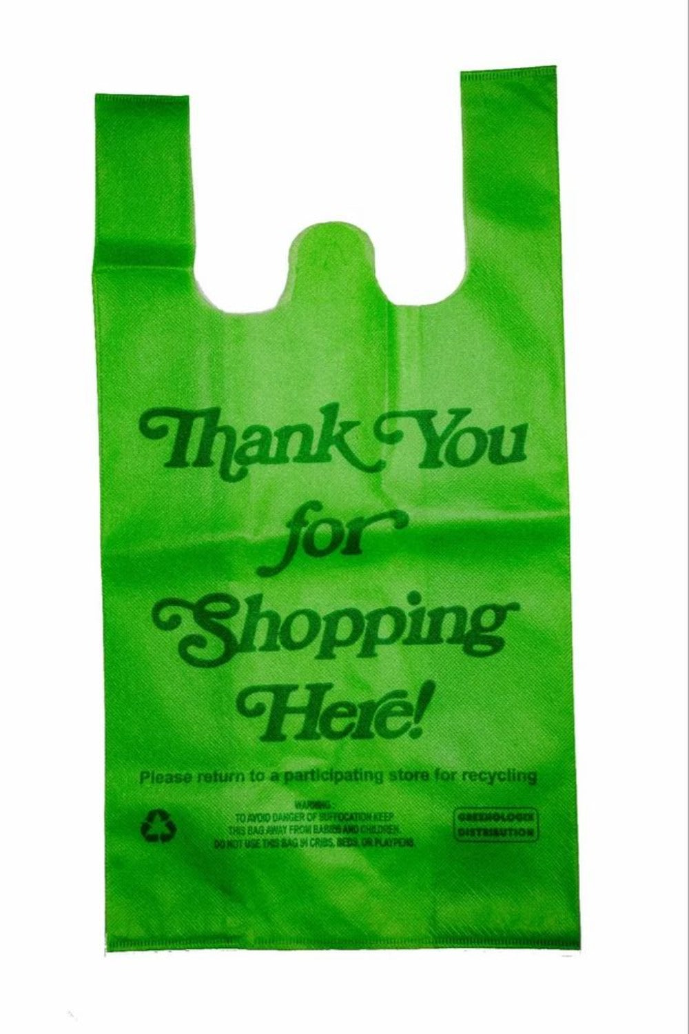 NON WOVEN BAG 100CT GREEN (SKU #70467)