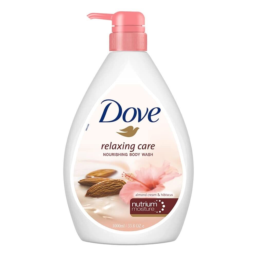 DOVE BODY WASH-1L/ALMOND HIBISCUS (SKU#17595)