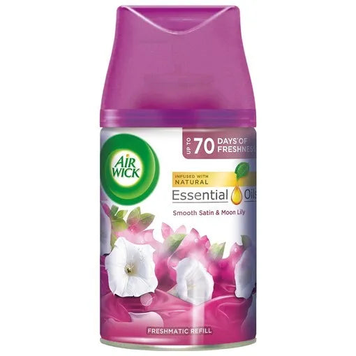 AIR WICK FRESHMATIC REFILL 250ml SMOOTH SATIN & MOON LILY (SKU #15024)