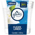 GLADE CANDLE -CLEAN LINEN 4.08oz (SKU #13590)