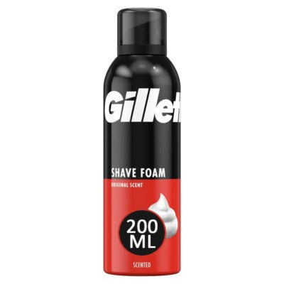 GILLETTE SHAVE FOAM-200ml REGULAR (SKU #13727)