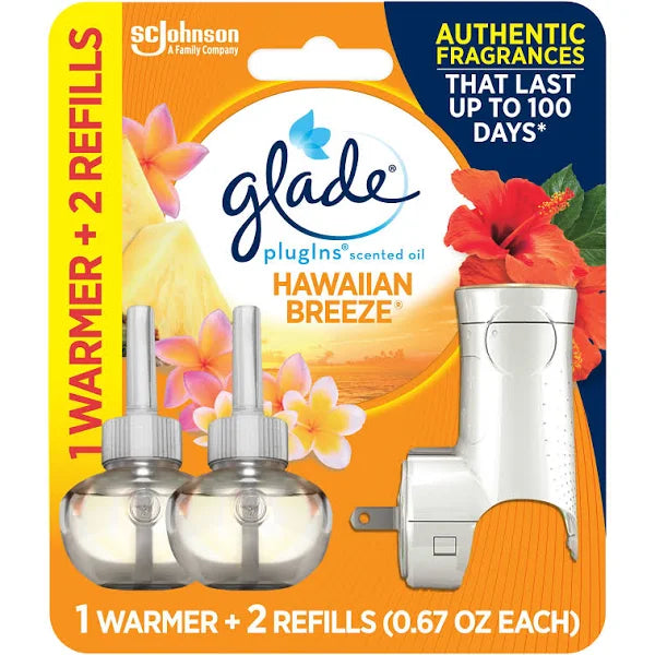 GLADE PLUG IN- 5PK #00383 SCENTED OIL - HAWAI BREEZE (SKU 60538)
