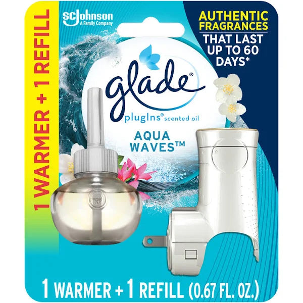 #02955 GLADE PLUG IN SCENTED OIL 5PK/AQUA WAVES (SKU #60540)