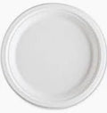 RP09W WHITE SUGARCANE PLATE 9" 500CT (SKU 60422) - Fraterra Home powered by KB Logistics & Distribution LLC