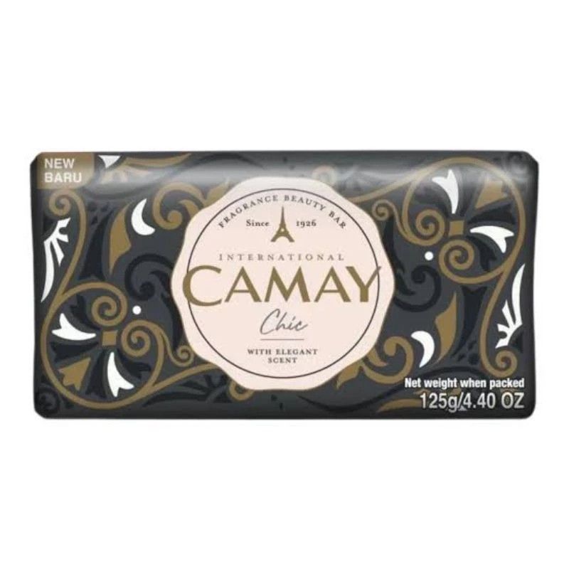 CAMAY BAR SOAP 3PK CHIC BLACK 125g (SKU #10789)
