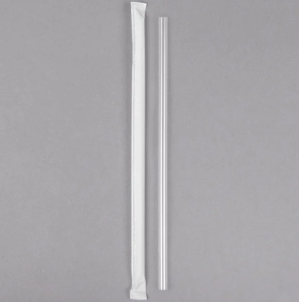7.75" STRAW INDIVIDUALLY WRAPPED (24/370pc) (SKU 10687) - Fraterra Home powered by KB Logistics & Distribution LLC