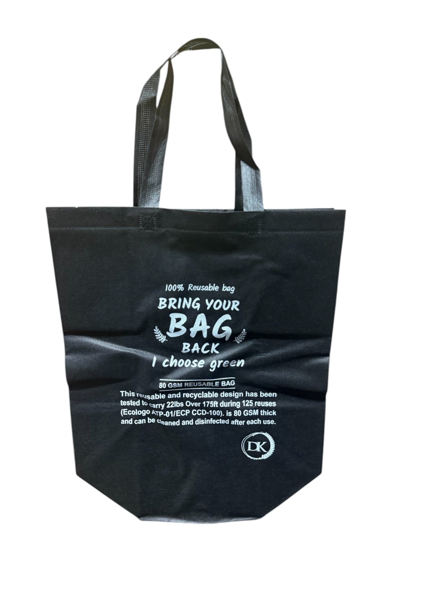 DK NON WOVEN LEADER BAG *BLACK* 100ct (SKU 70764) - Fraterra Home powered by KB Logistics & Distribution LLC